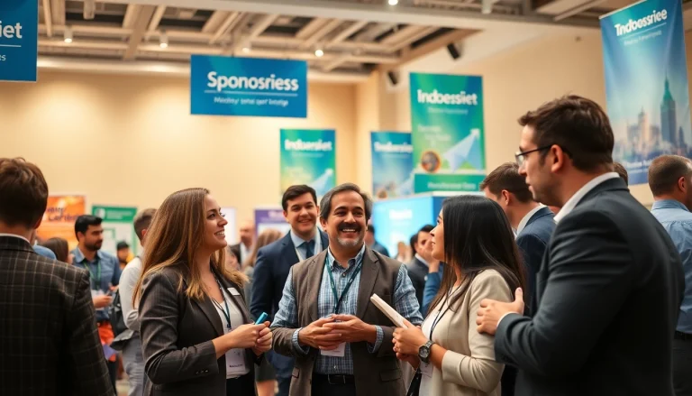 Discover sponsorship opportunities through diverse business discussions in a dynamic conference setting.