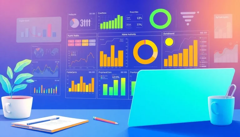 Discover engaging market insights through a modern analytical dashboard with vibrant data analytics visuals.