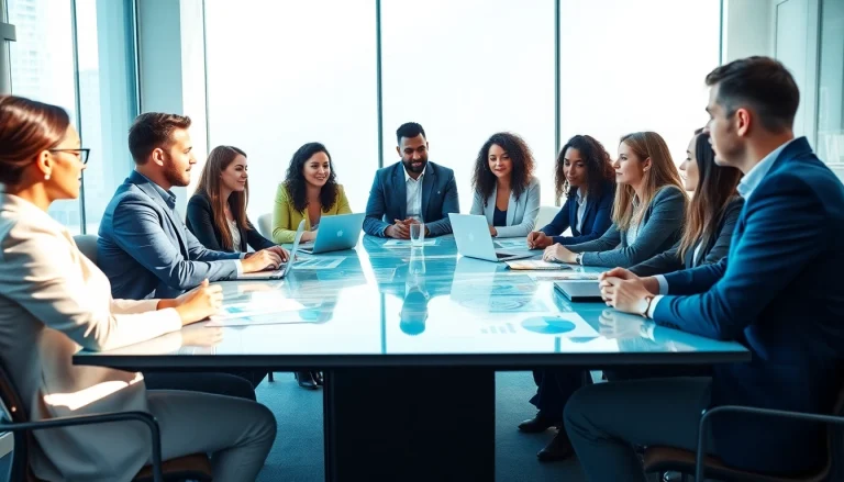 Explore exciting sponsorship opportunities presented by diverse professionals collaborating at a modern conference table.