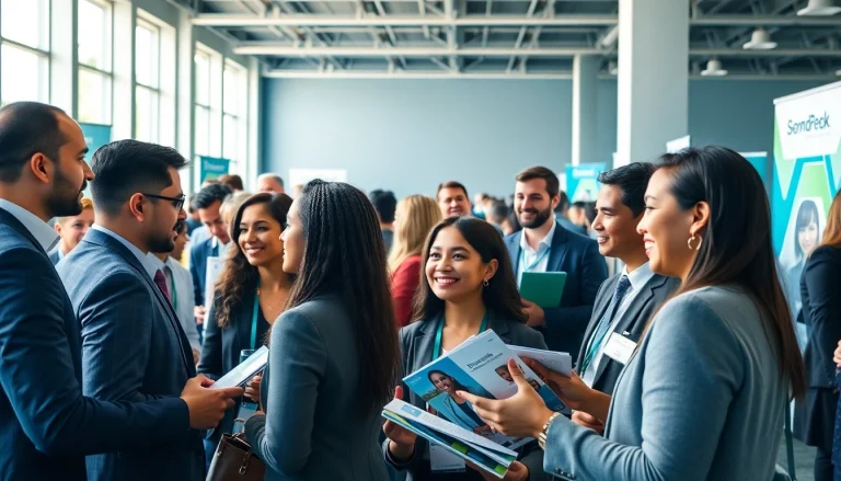 Explore exciting sponsorship opportunities with diverse professionals connecting at a lively conference.