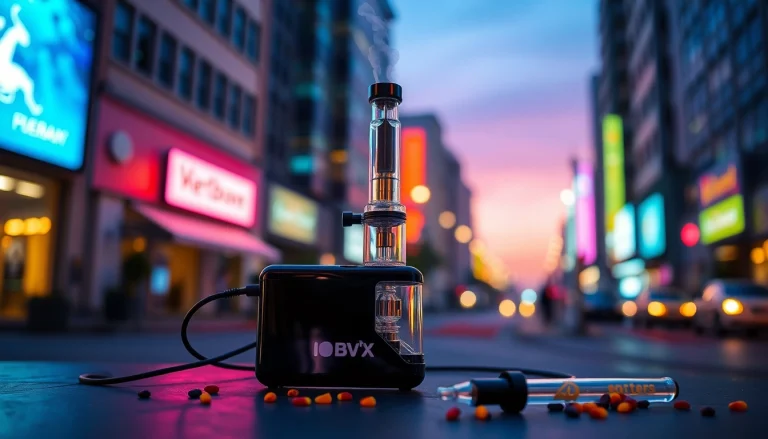Experience the innovative electric dab rig creating flavorful vapor in a stylish setting.